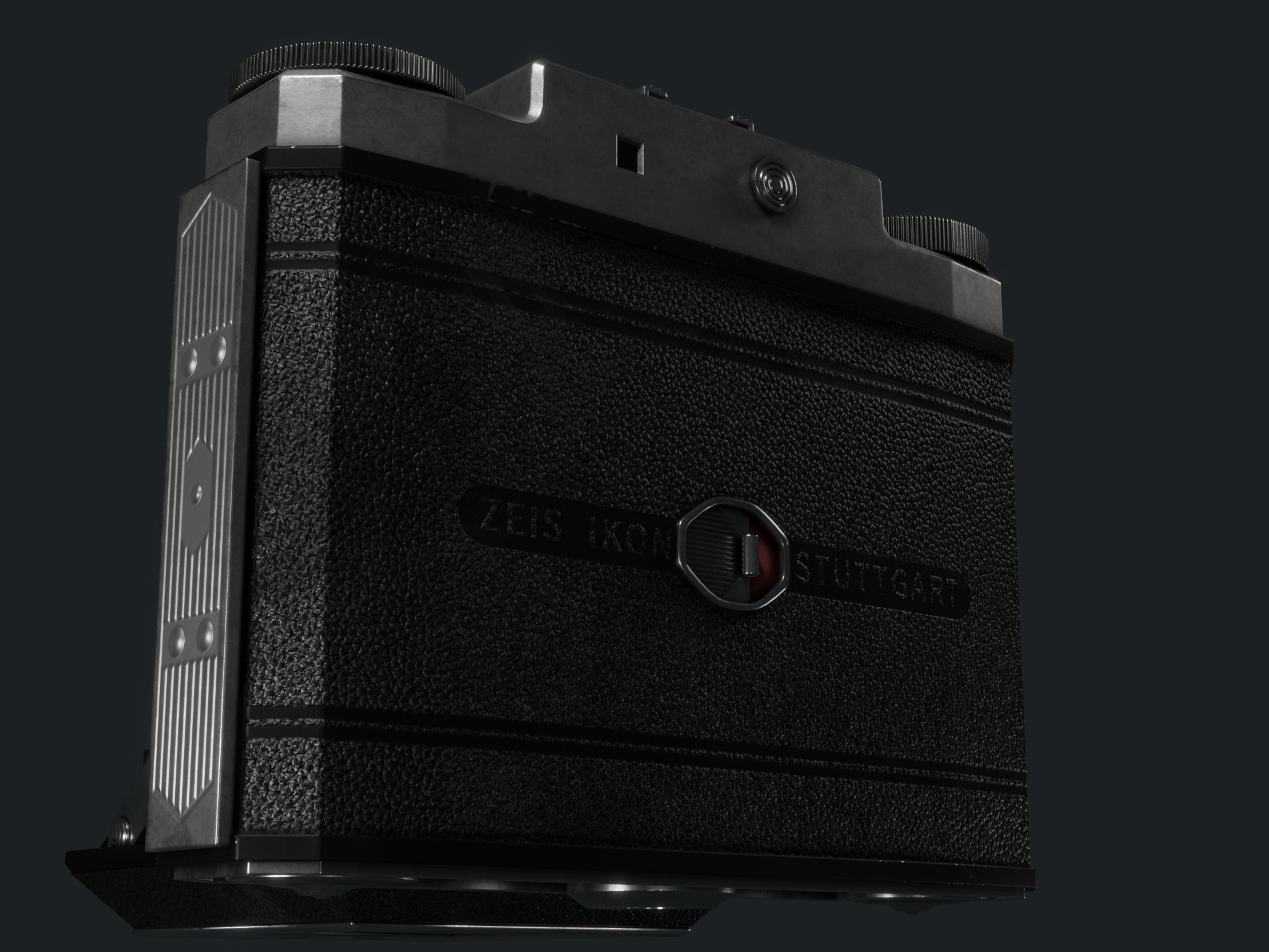 Camera Zeiss ikon nettax  Game Ready Low-poly 3D model_4