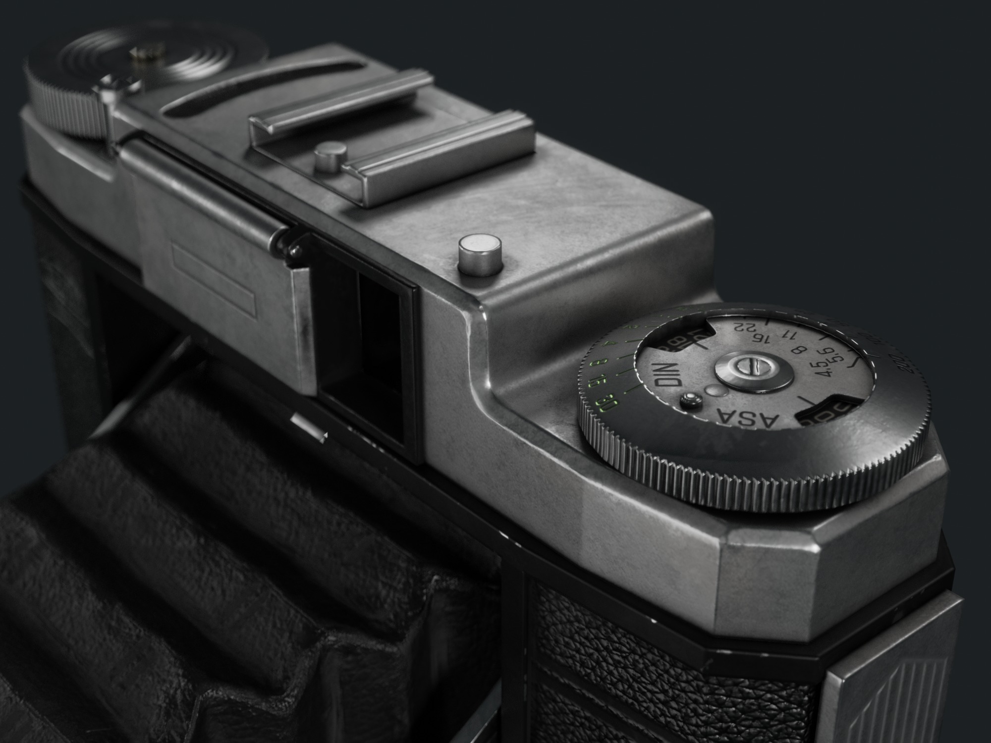 Camera Zeiss ikon nettax  Game Ready Low-poly 3D model_3