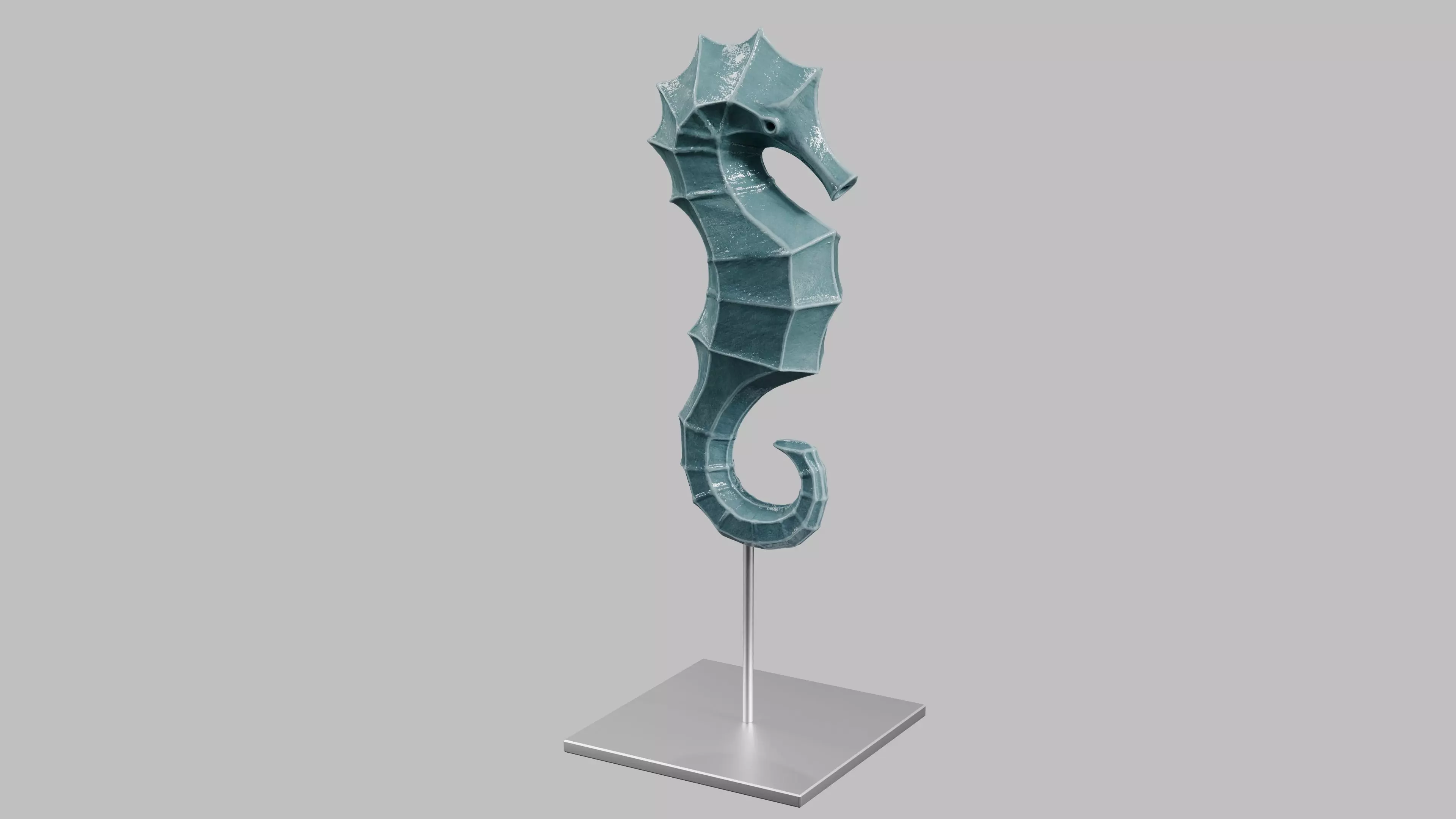 Sea Horse Decoration 3D model