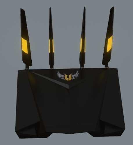 TUF AX3000 Dual Band WiFi 6 Gaming Router - Mid Poly 3D Model 3D model