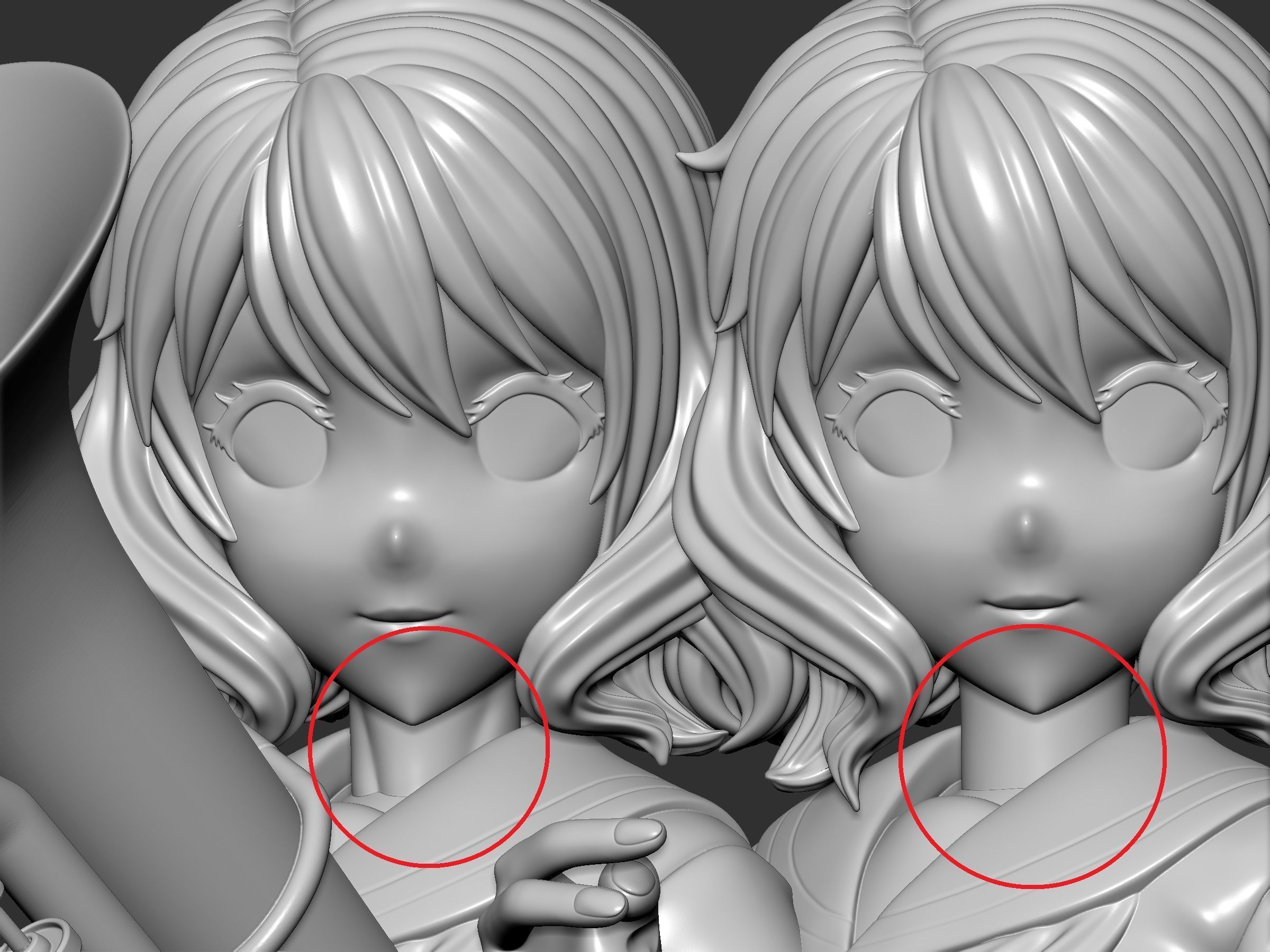 Kumiko Oumae figure 3d 3D print model_11