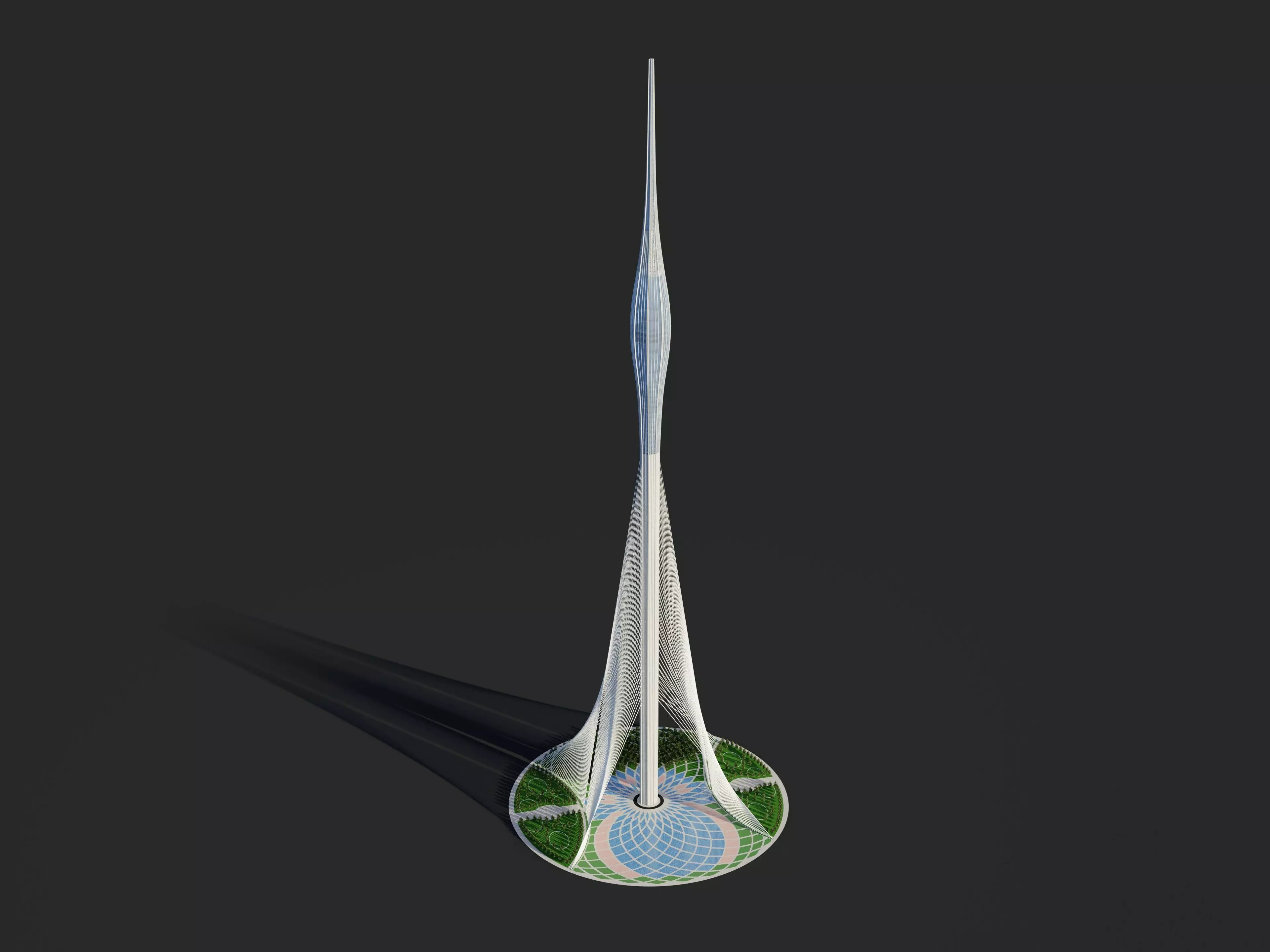 Creek tower - Dubai 3D model