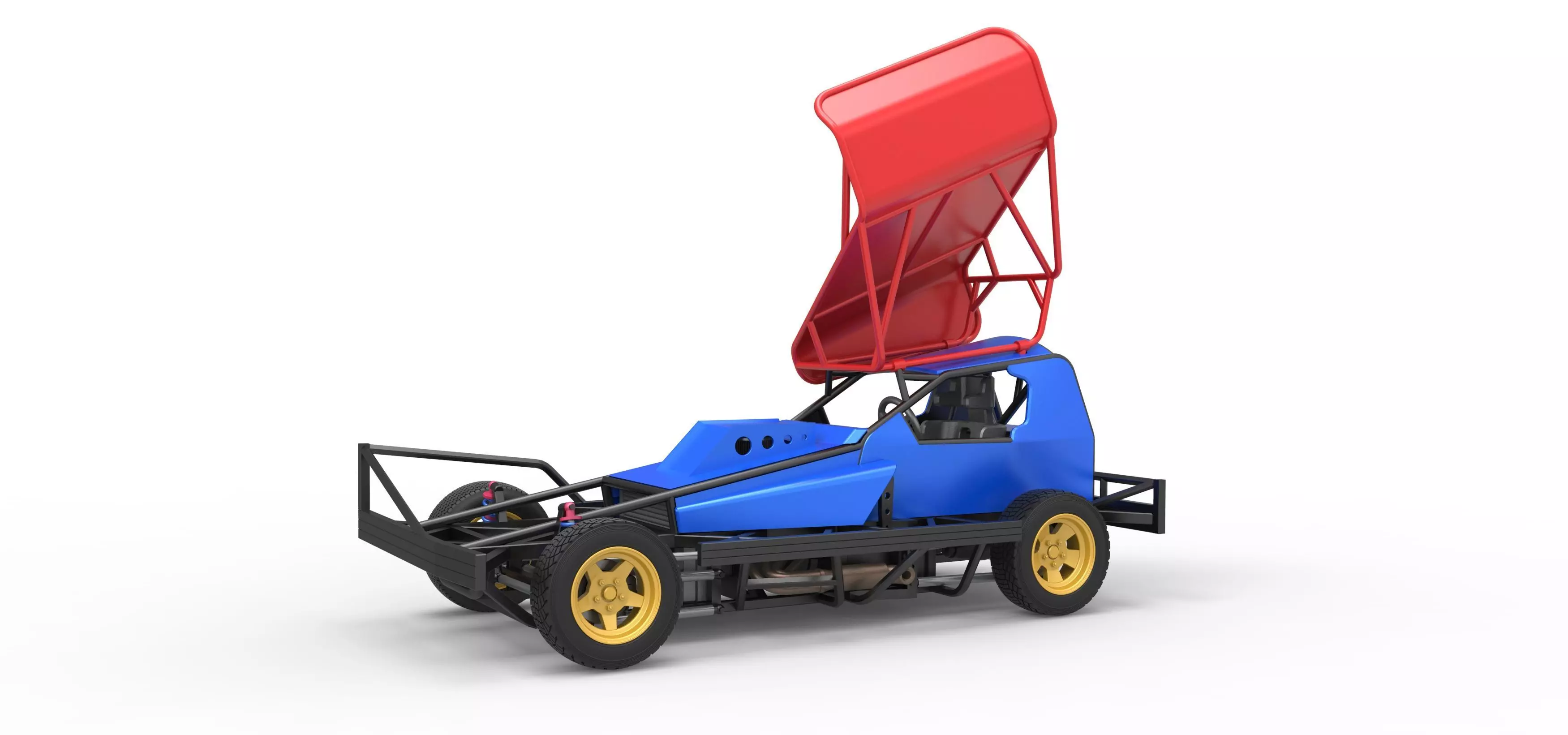 BriSCA Formula 1 Stock Car for Dirt Scale 1 to 25 3D print model