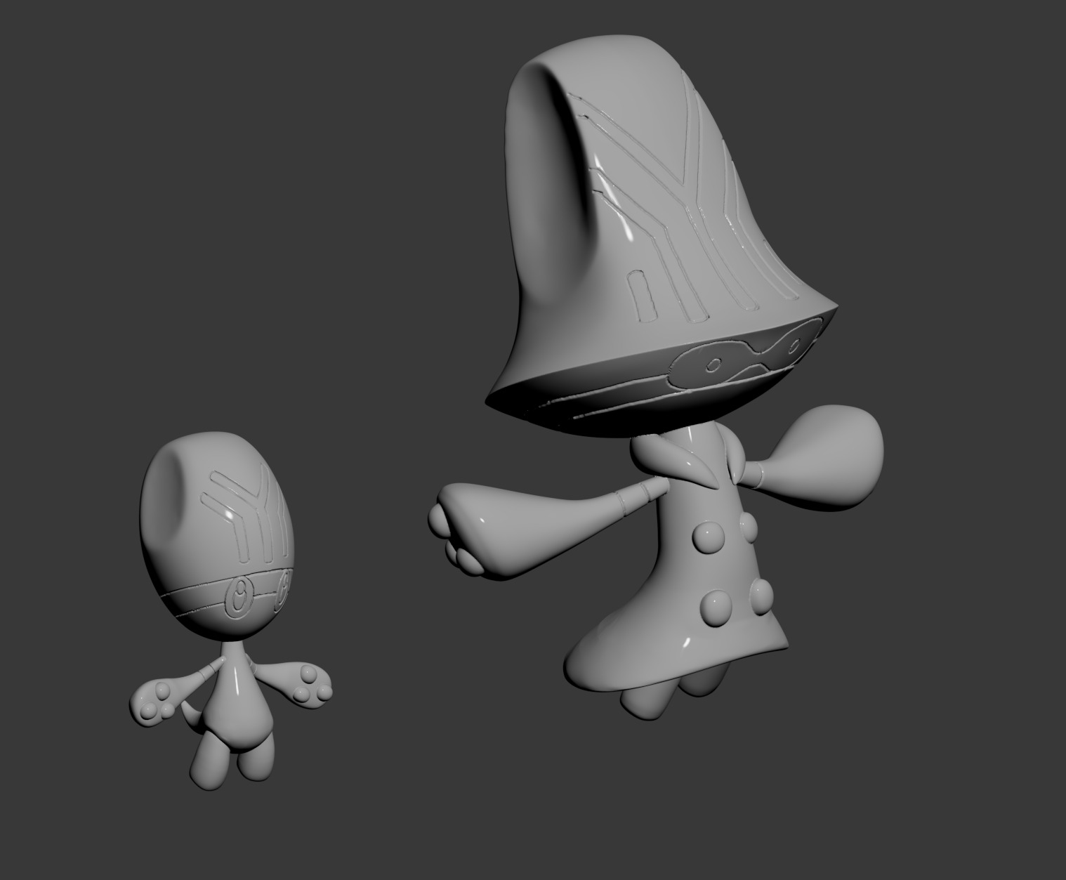 Pokemon 605 -606-Elgyem Beheeyem 3D print model_2