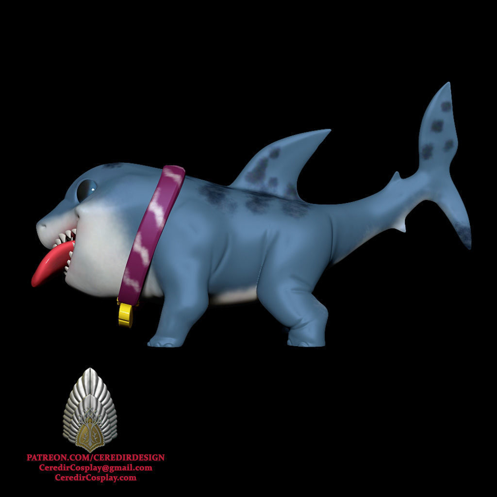 Marvel Rising Jeff The Land Shark toy 3D DIGITAL DOWNLOAD 3D print model_2