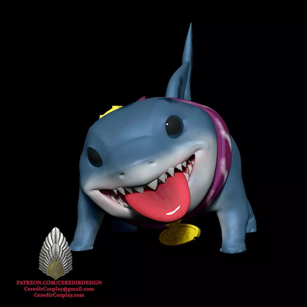Marvel Rising Jeff The Land Shark toy 3D DIGITAL DOWNLOAD 3D print model_0