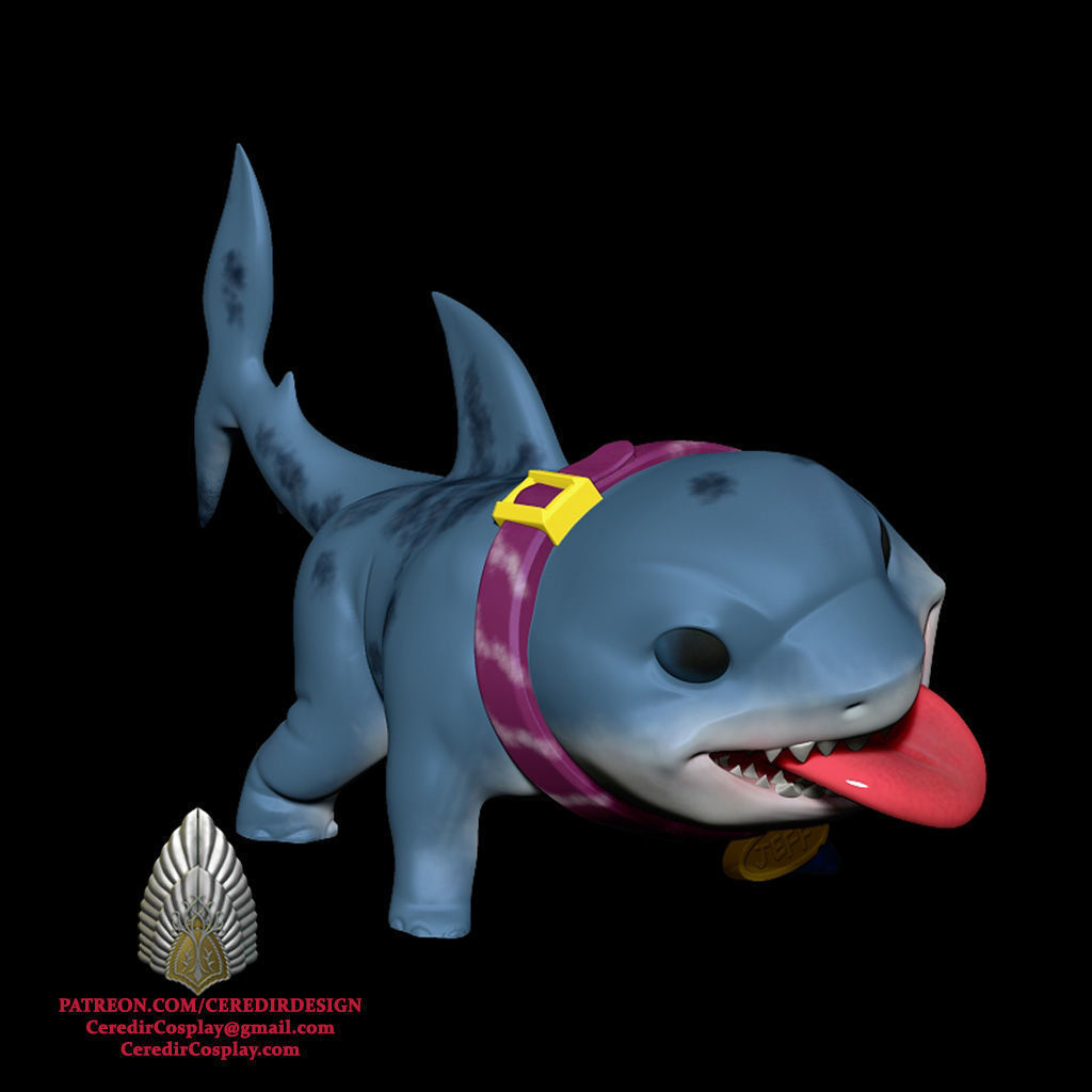 Marvel Rising Jeff The Land Shark toy 3D DIGITAL DOWNLOAD 3D print model_4