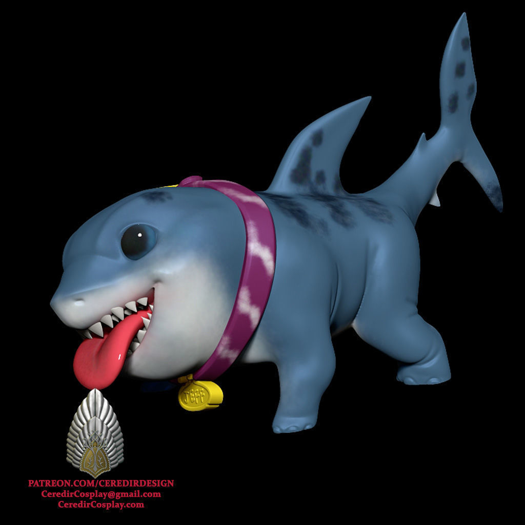 Marvel Rising Jeff The Land Shark toy 3D DIGITAL DOWNLOAD 3D print model_1