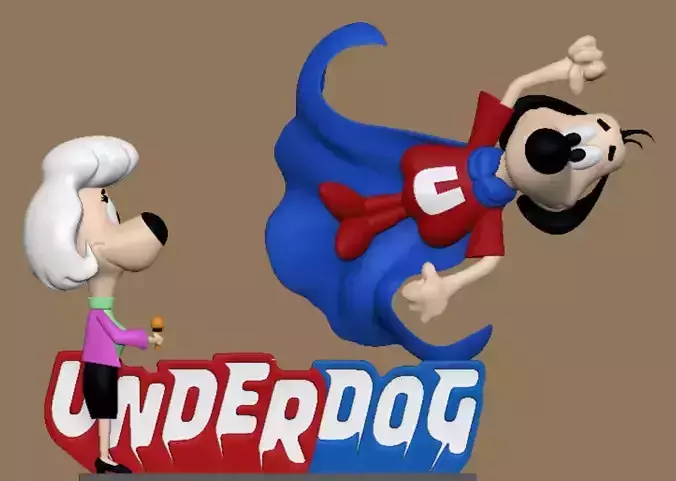 Underdog and Sweet Polly 3D print model