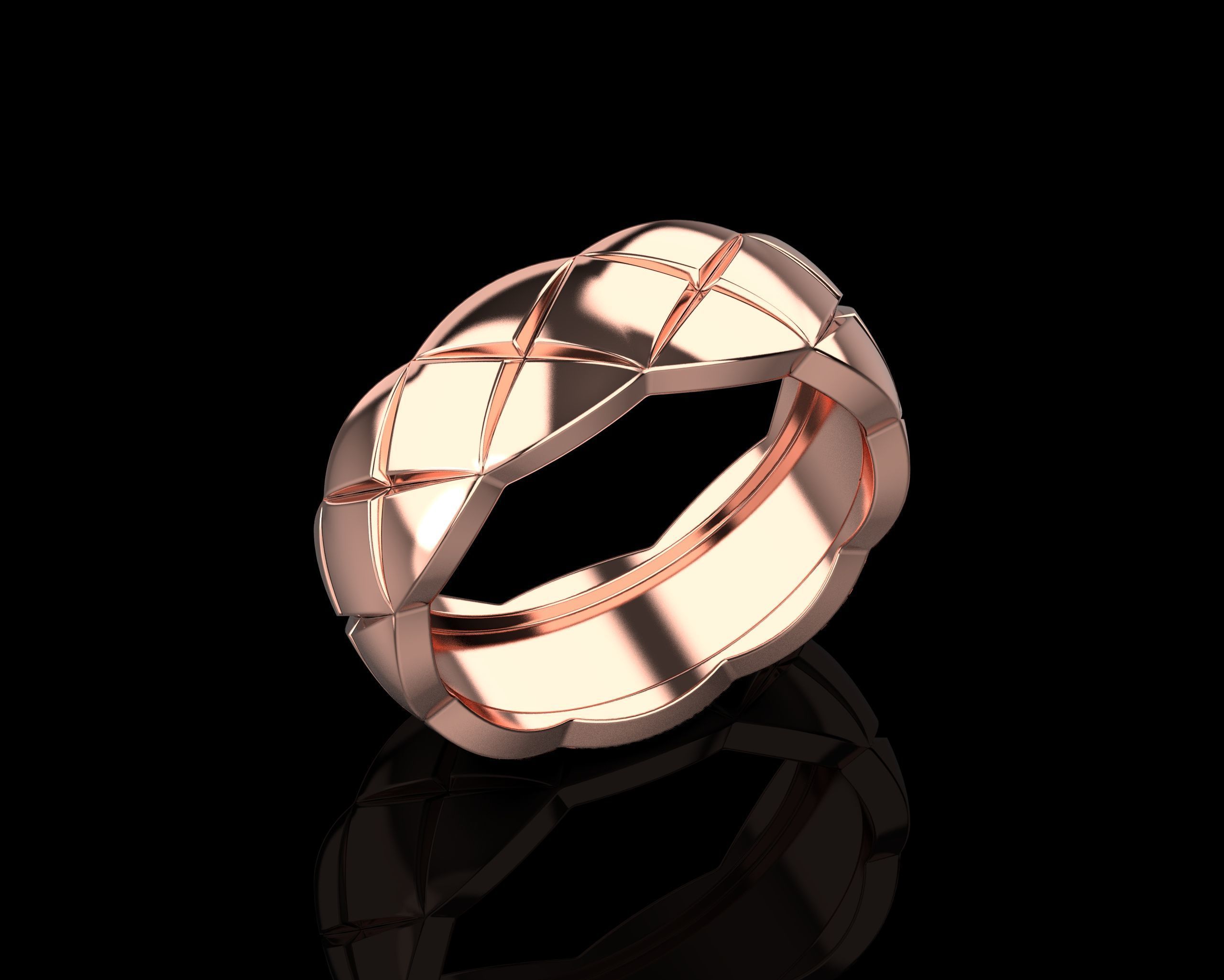 Coco Crush ring 15 - 15-5 Sizes N225 3D print model_1