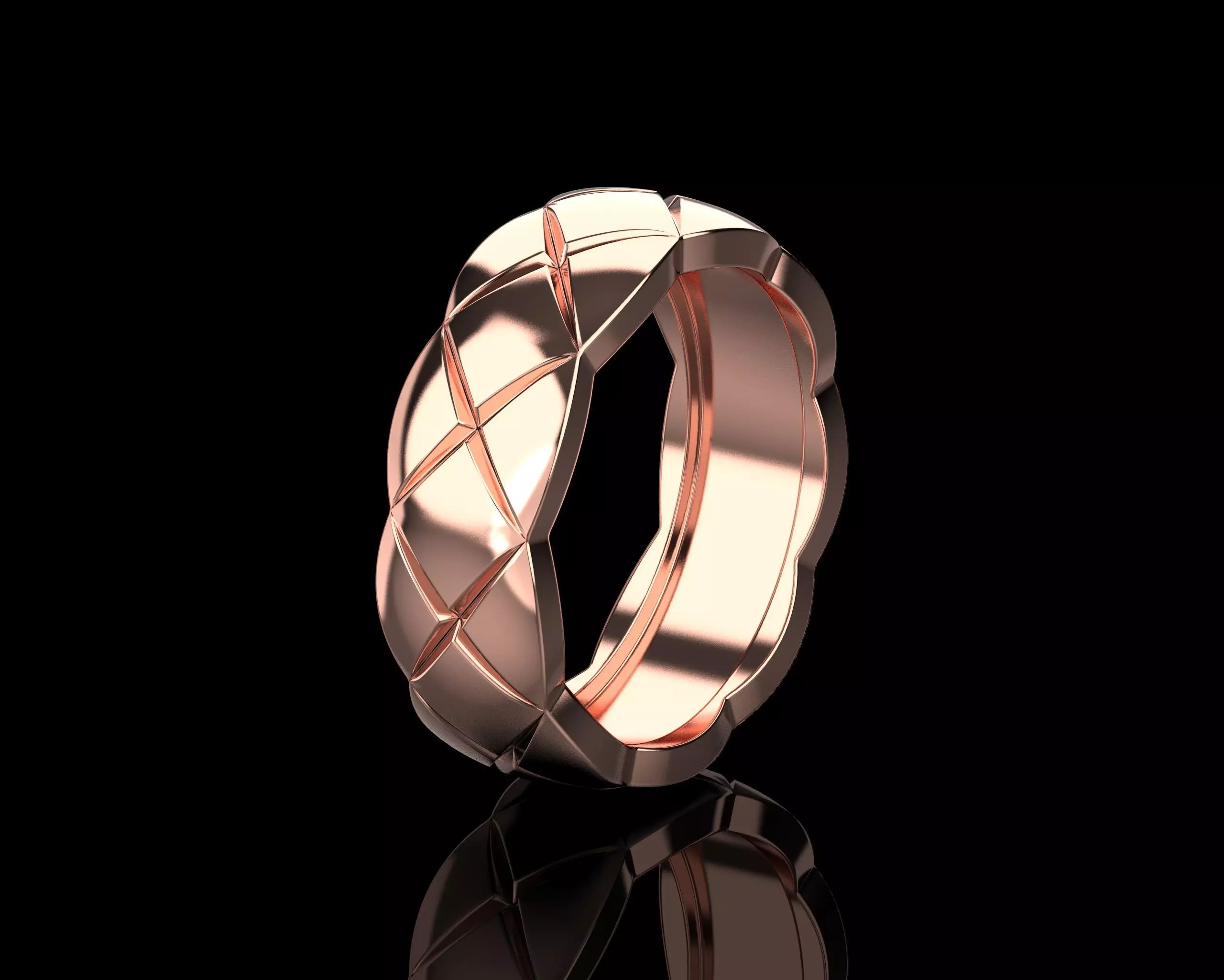 Coco Crush ring 15 - 15-5 Sizes N225 3D print model_0