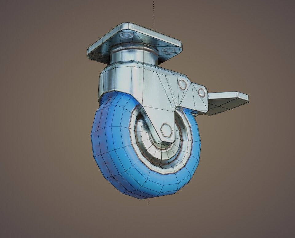 Flight Case Low-poly 3D model_12