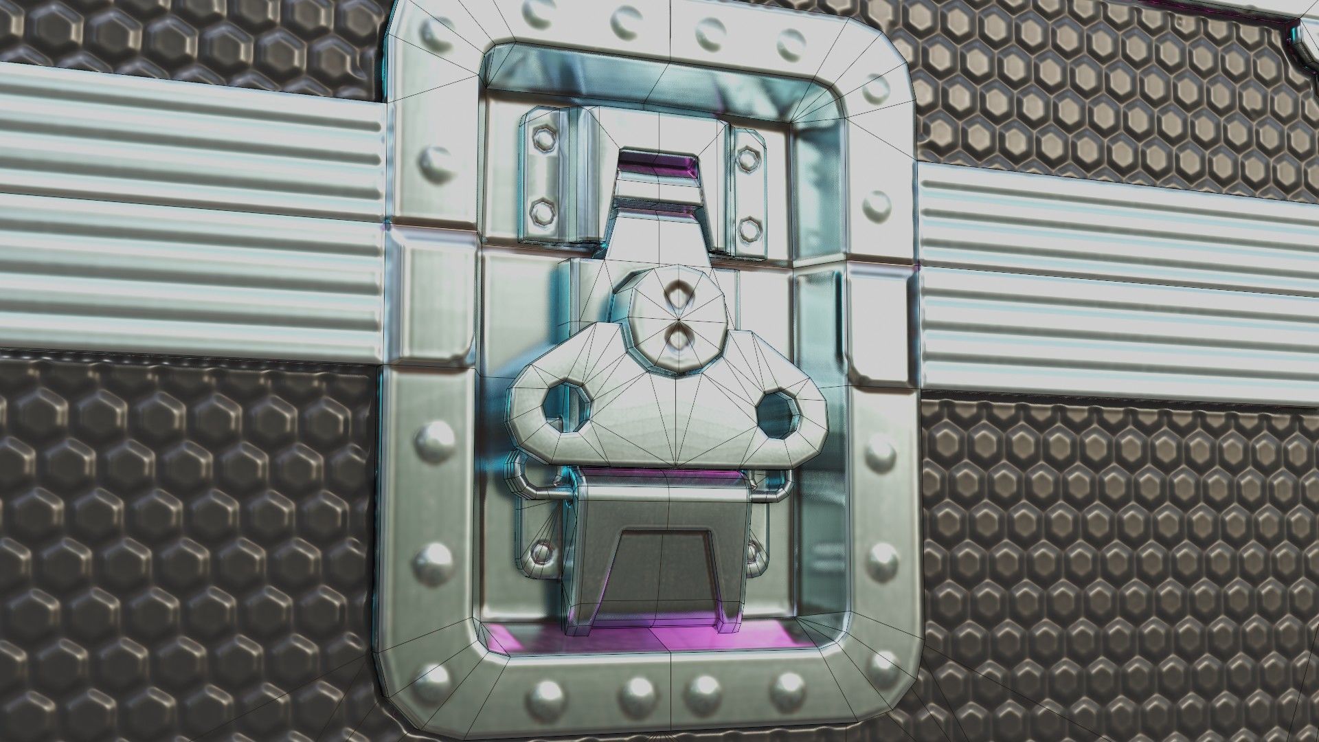 Flight Case Low-poly 3D model_2