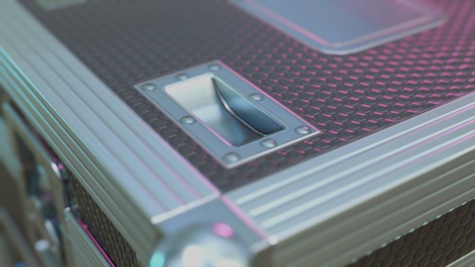 Flight Case Low-poly 3D model_4