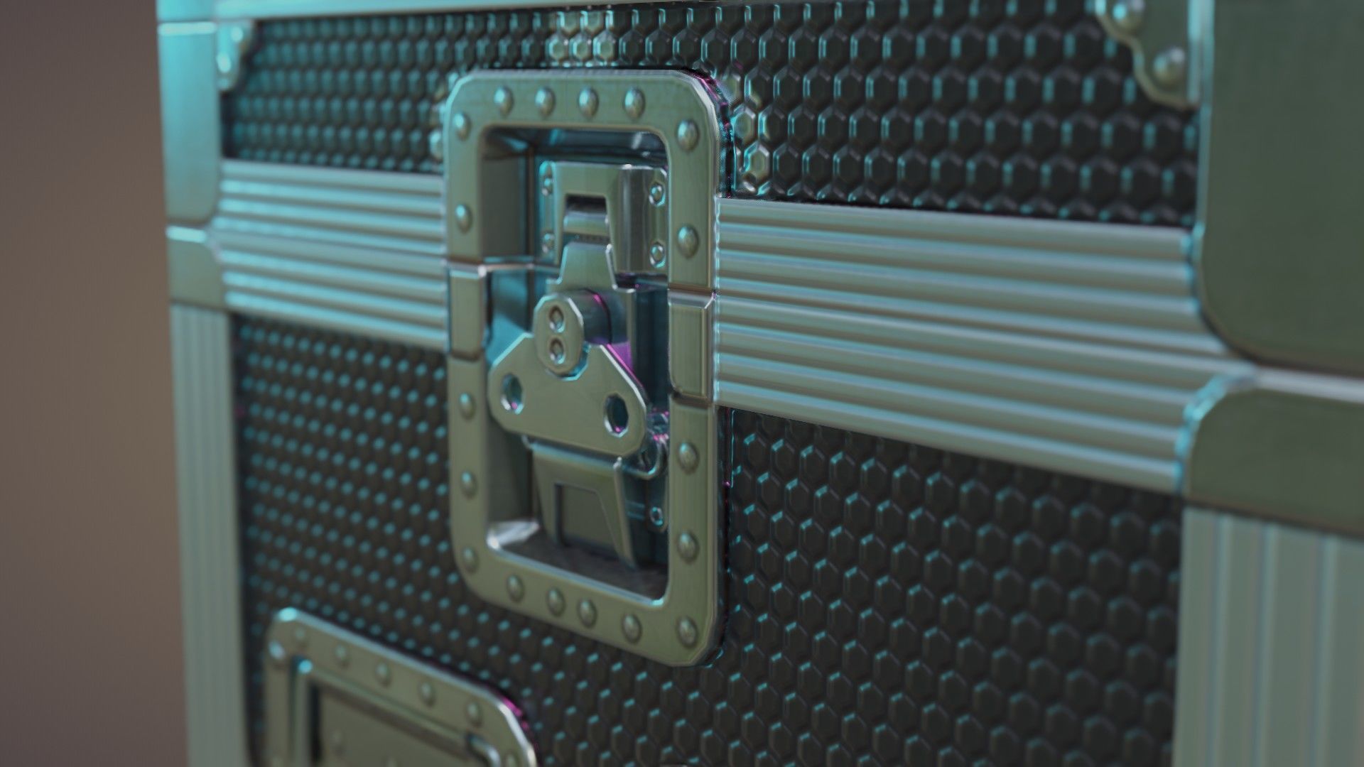 Flight Case Low-poly 3D model_6