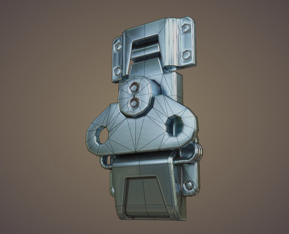 Flight Case Low-poly 3D model_14