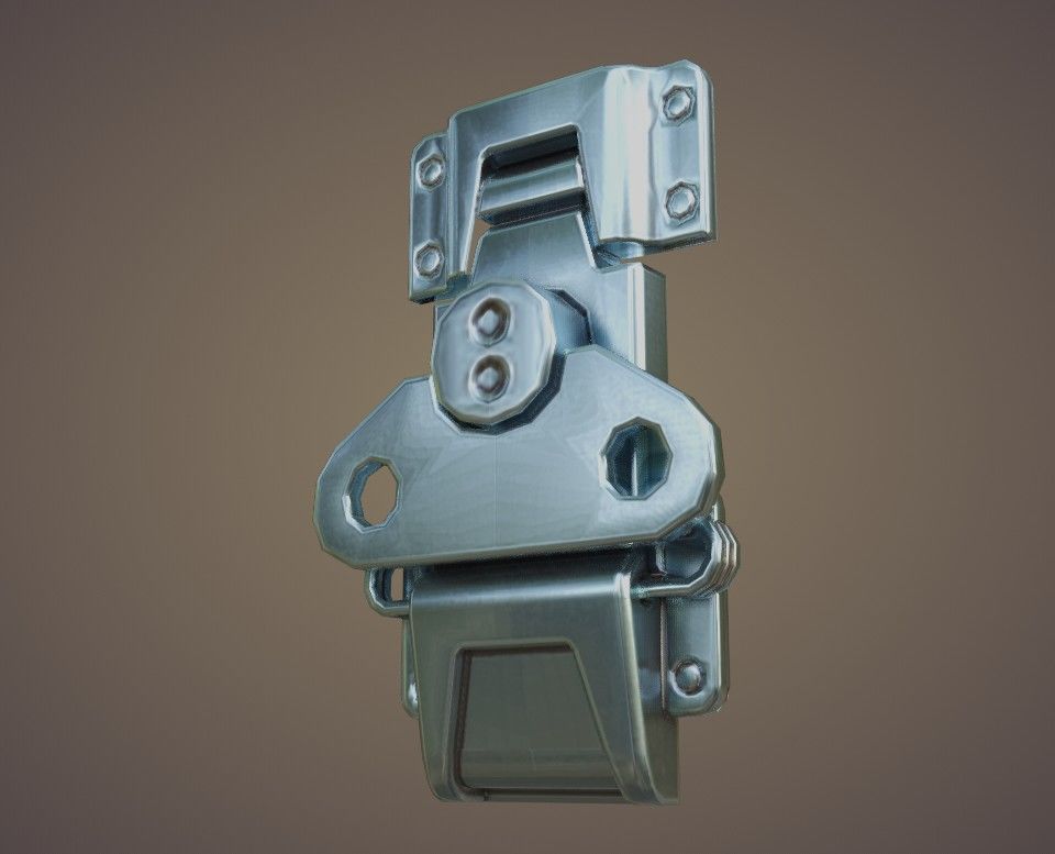 Flight Case Low-poly 3D model_13