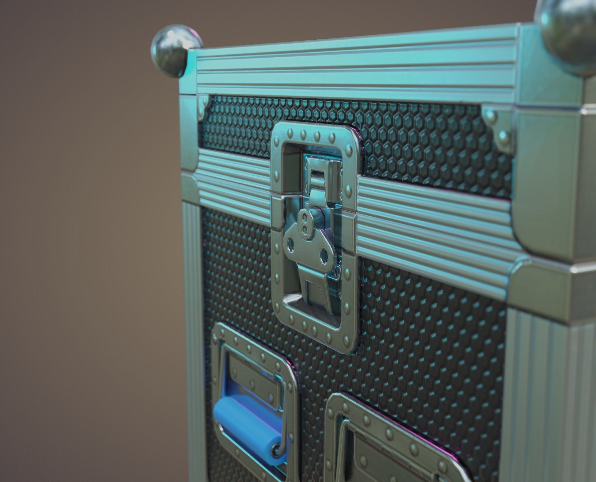 Flight Case Low-poly 3D model_19