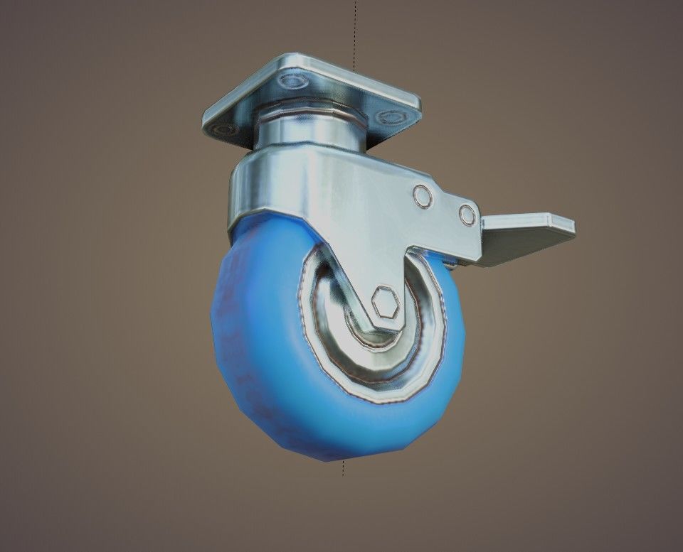 Flight Case Low-poly 3D model_11