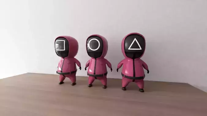 SQUID GAMES 3D 3D model