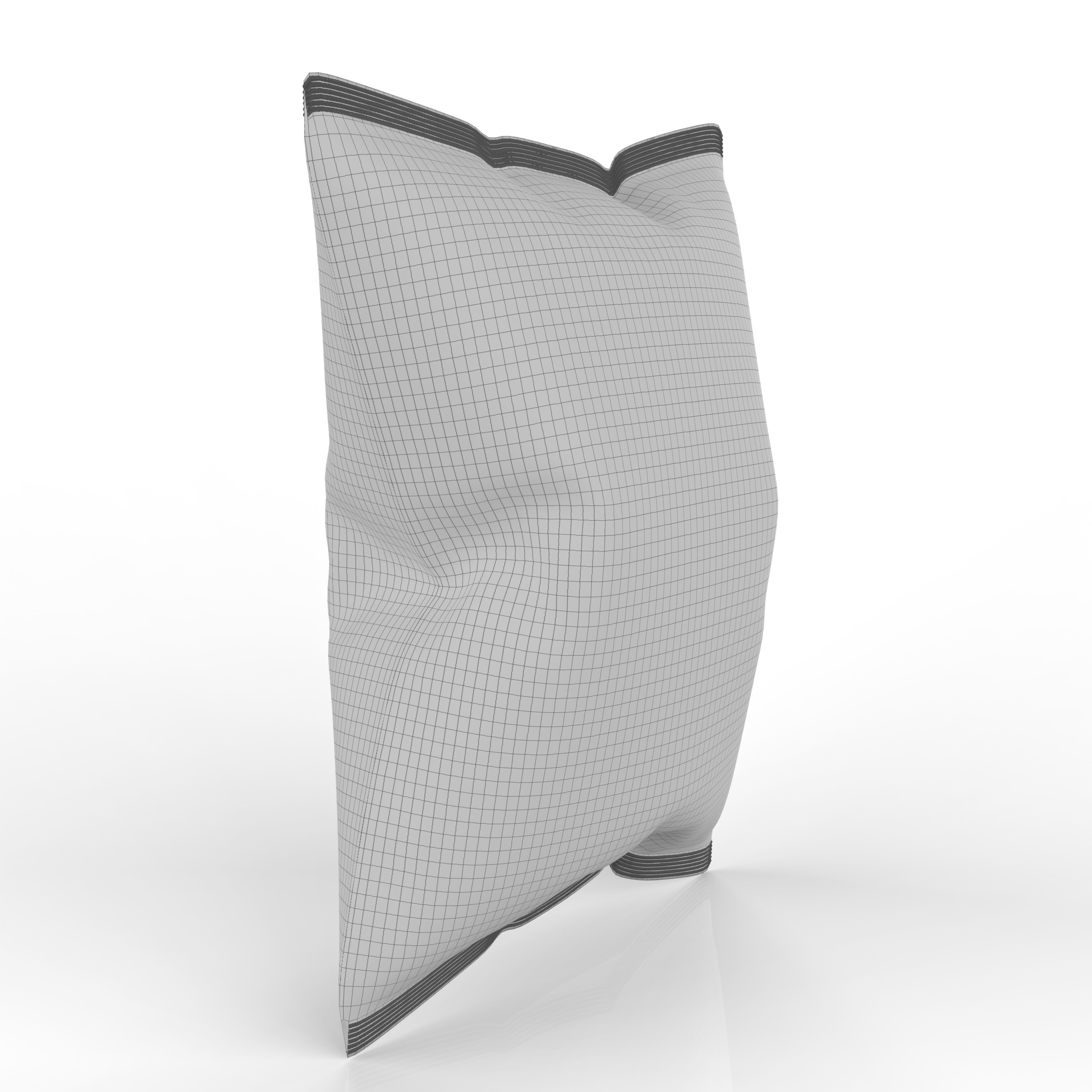 Nachos Chips Bag Packaging Model for Snack Branding 3D model_5