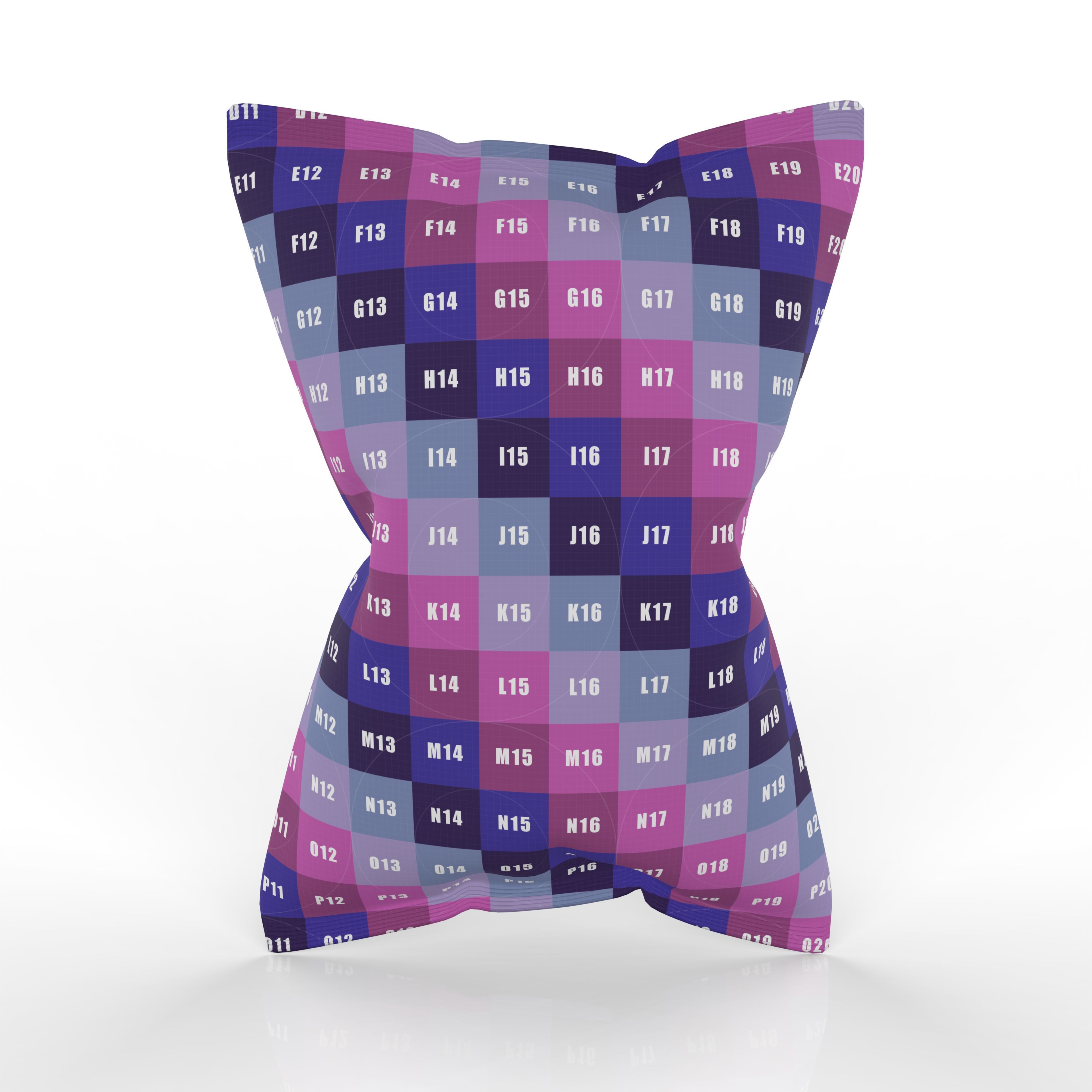 Nachos Chips Bag Packaging Model for Snack Branding 3D model_8