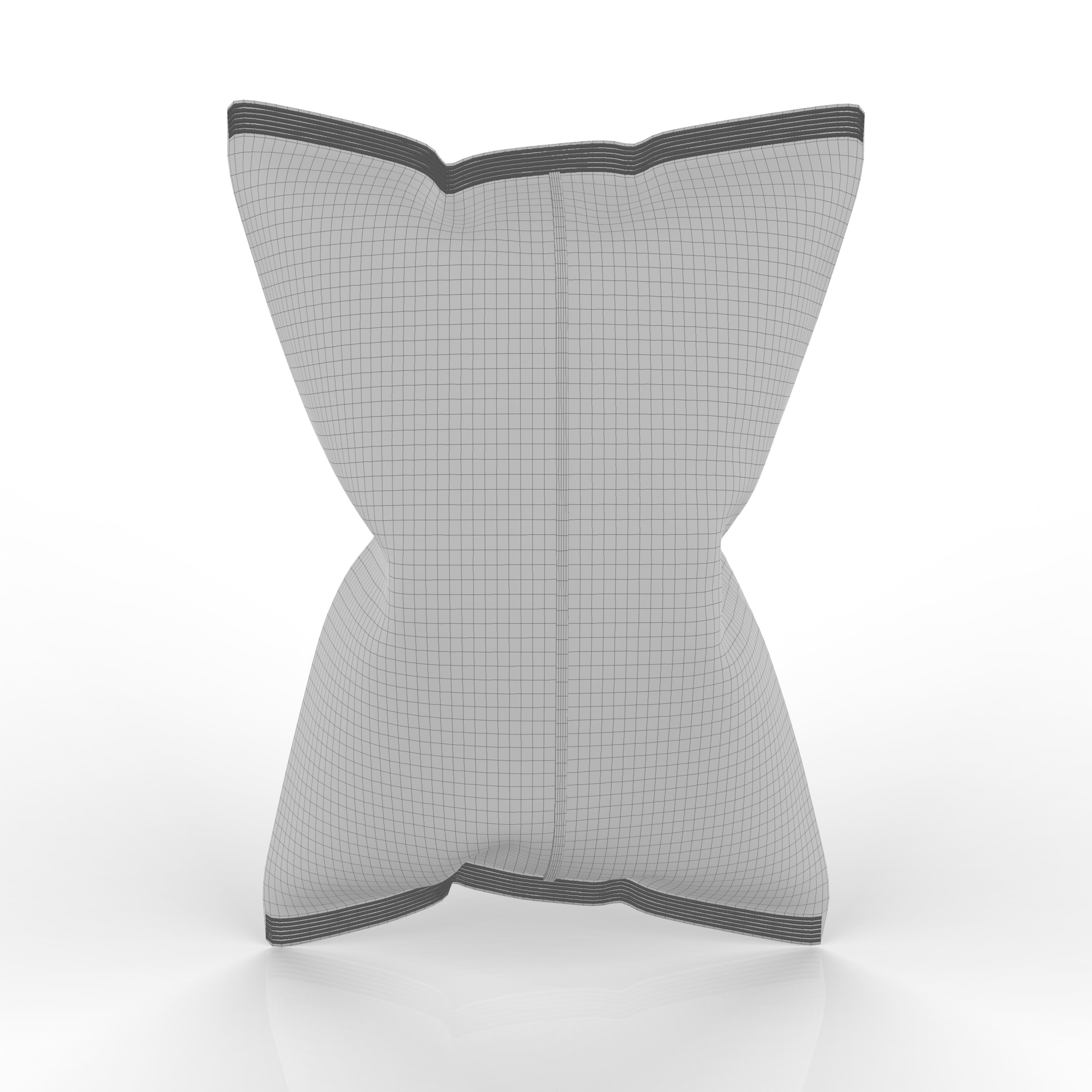 Nachos Chips Bag Packaging Model for Snack Branding 3D model_6