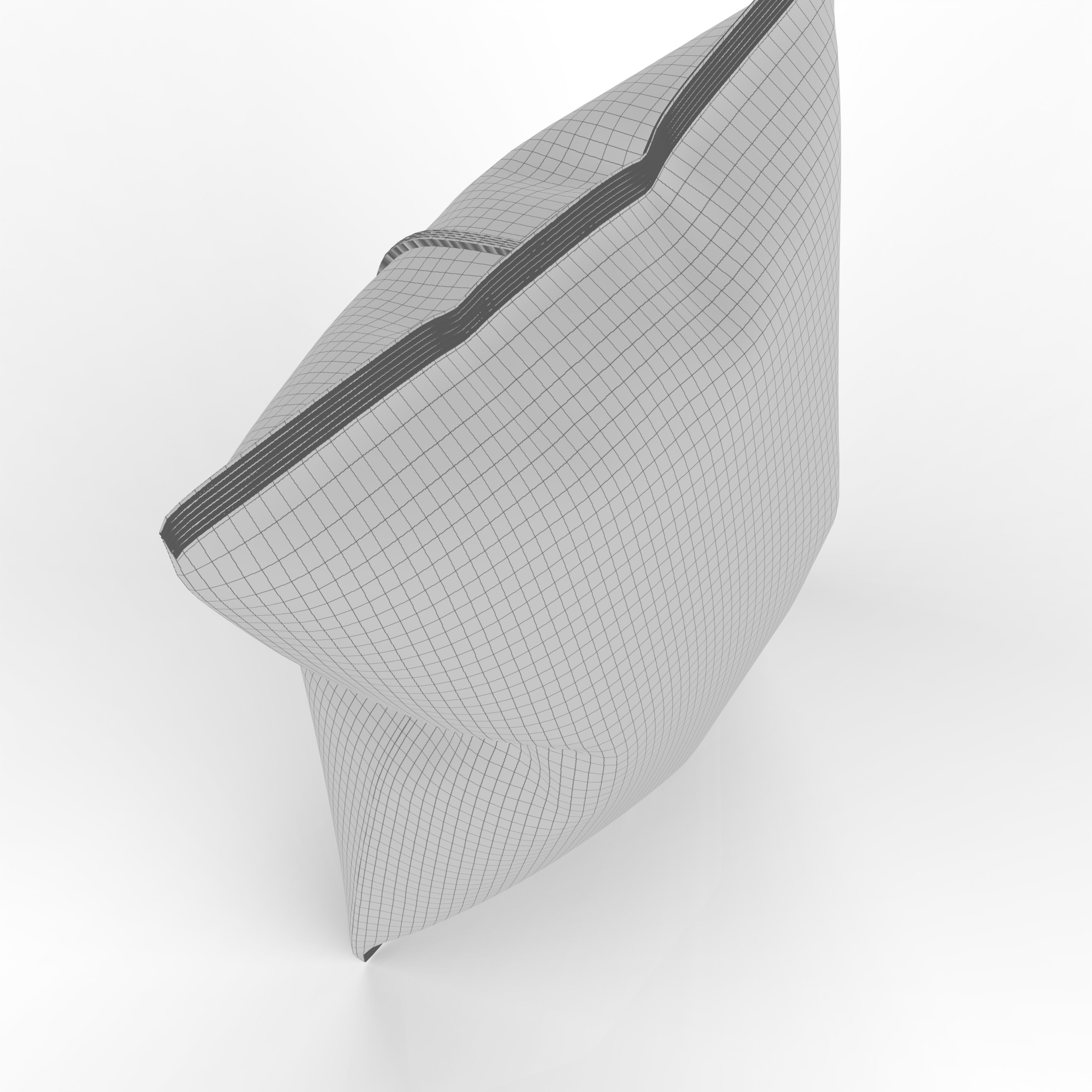 Nachos Chips Bag Packaging Model for Snack Branding 3D model_7