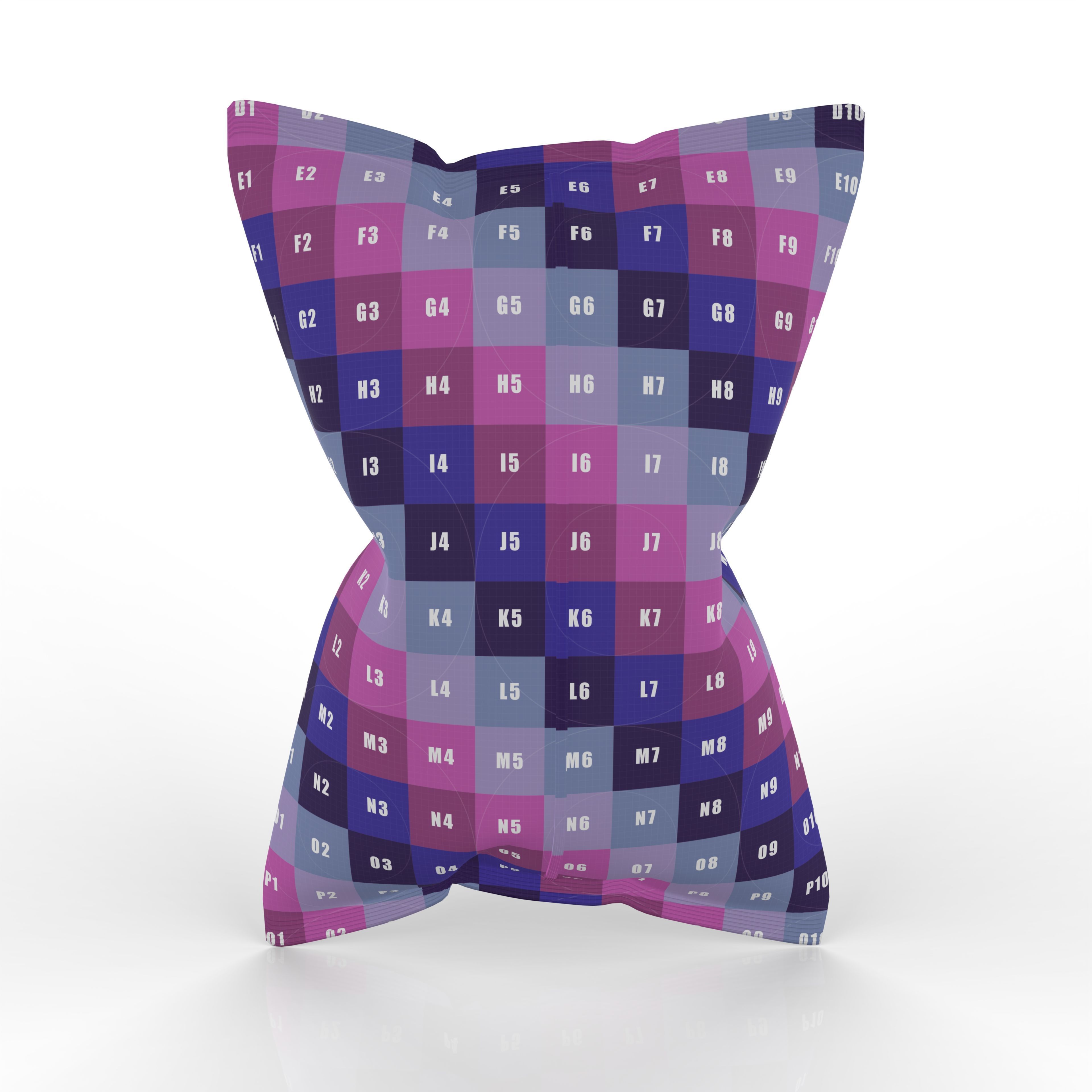 Nachos Chips Bag Packaging Model for Snack Branding 3D model_10