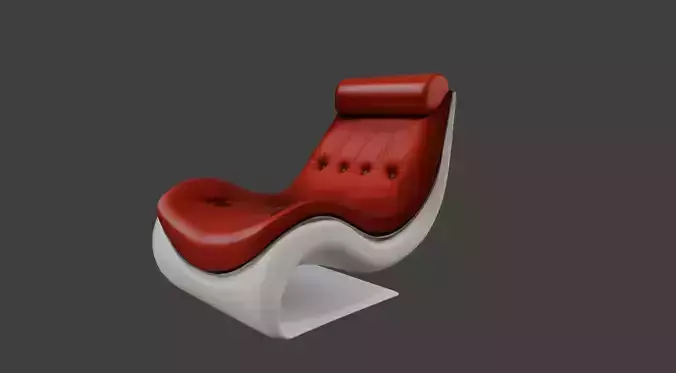 Modern Curved Lounge Chair - Sleek and Stylish Design