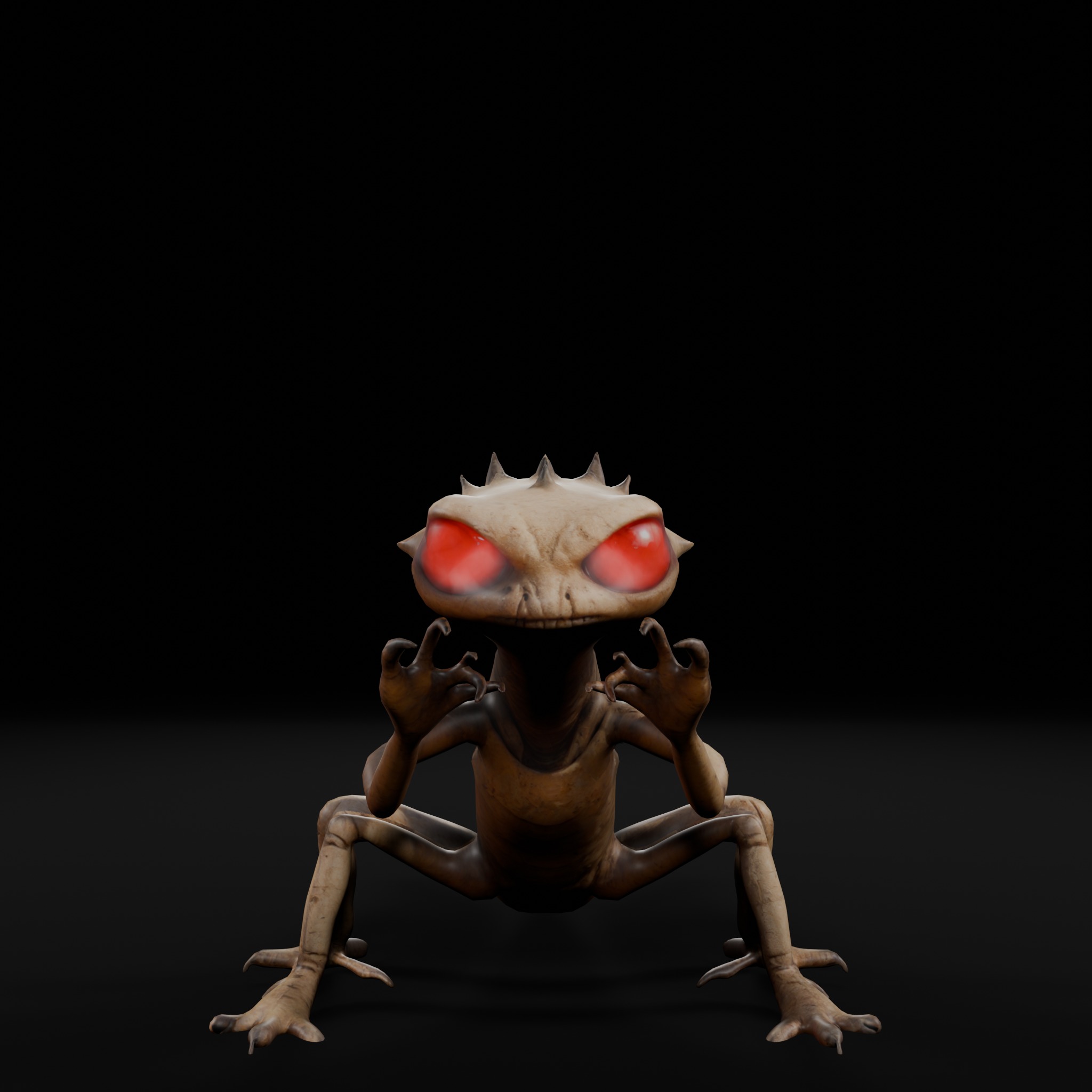 Desert Crawler - Rig-Ready 3D Character for Games Low-poly 3D model_3