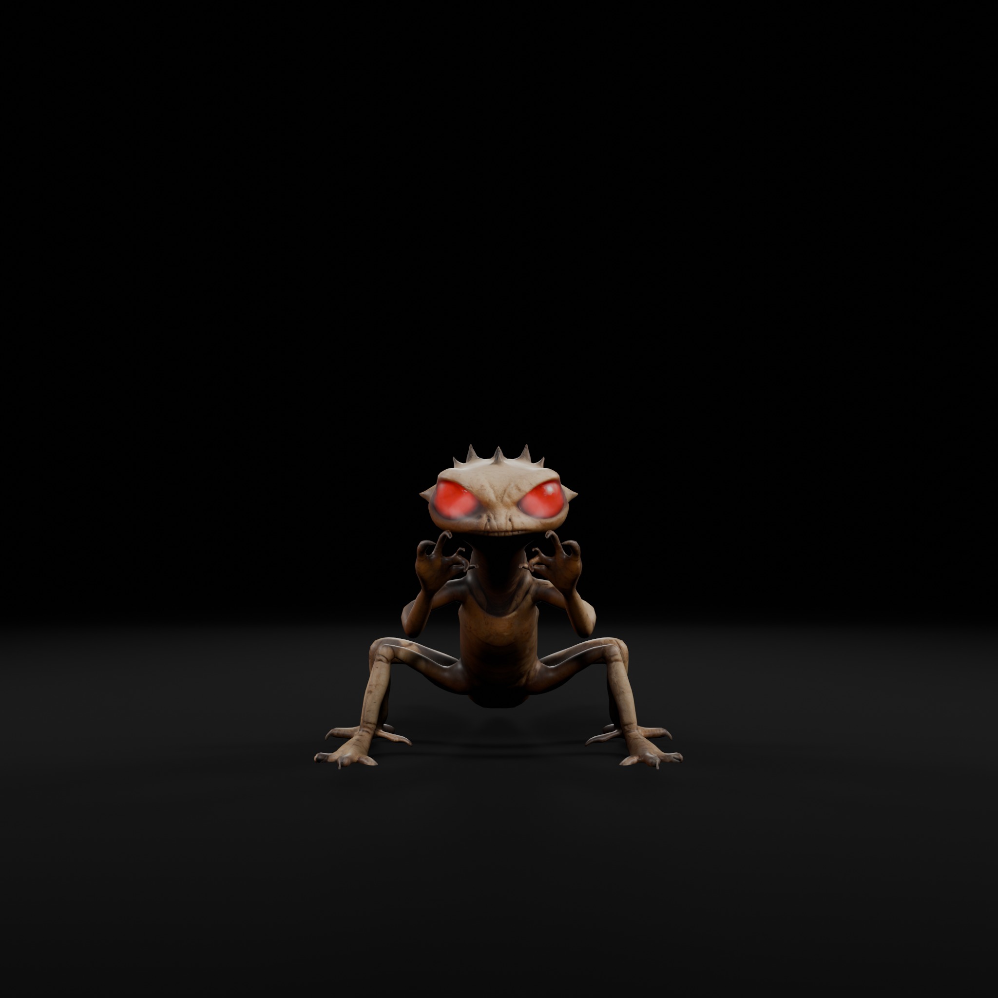 Desert Crawler - Rig-Ready 3D Character for Games Low-poly 3D model_1
