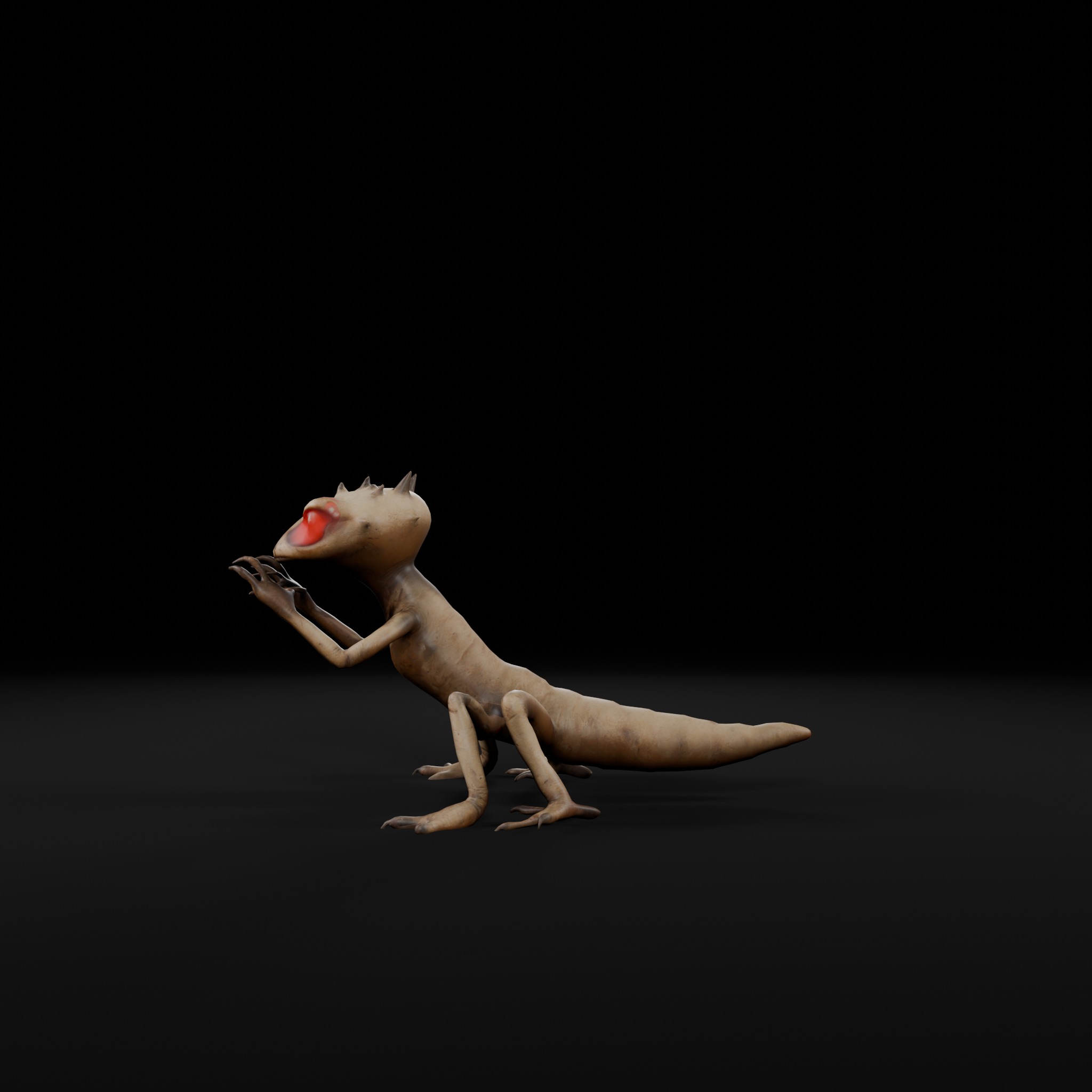 Desert Crawler - Rig-Ready 3D Character for Games Low-poly 3D model_2