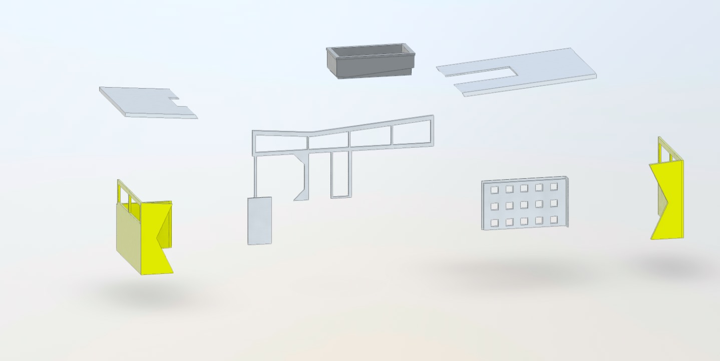 Tissue Box Cover - Mid-century House 3D print model_6