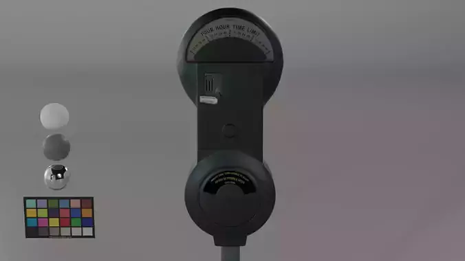Parking Meter  Low-poly 3D model