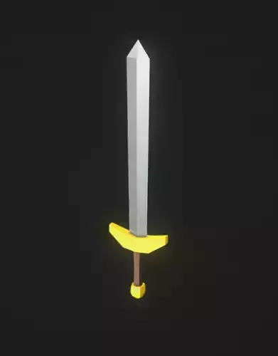 Low Poly Sword Free low-poly 3D model