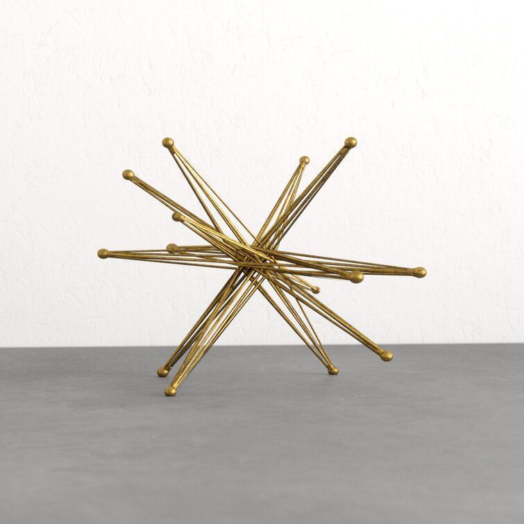 Wire Exploding Star Sculpture 3D model_7