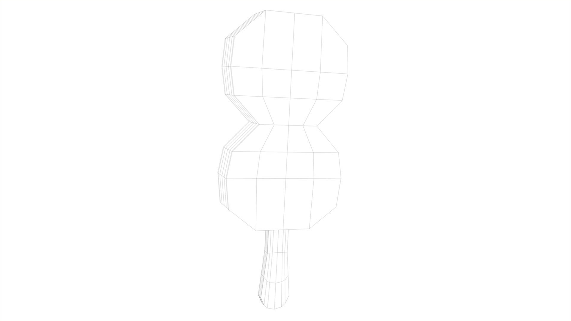 Popsicle Stick Low-poly 3D model_13