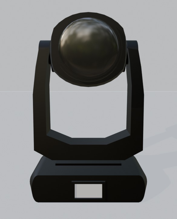 Moving head arm 1 A English Ver Free low-poly 3D model_4