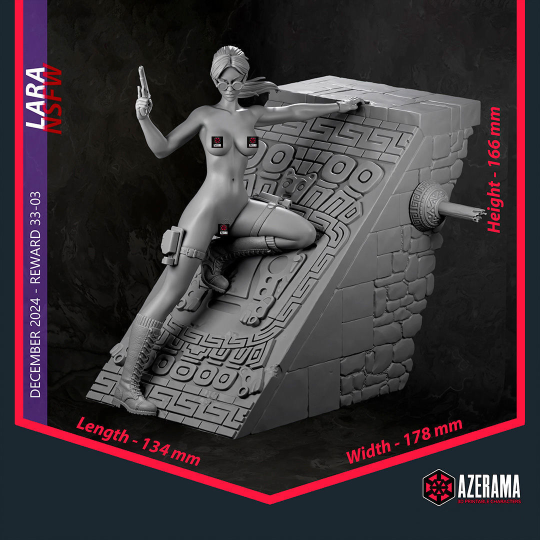 Lara NSFW STL Ready for 3D Printing 3D print model_4