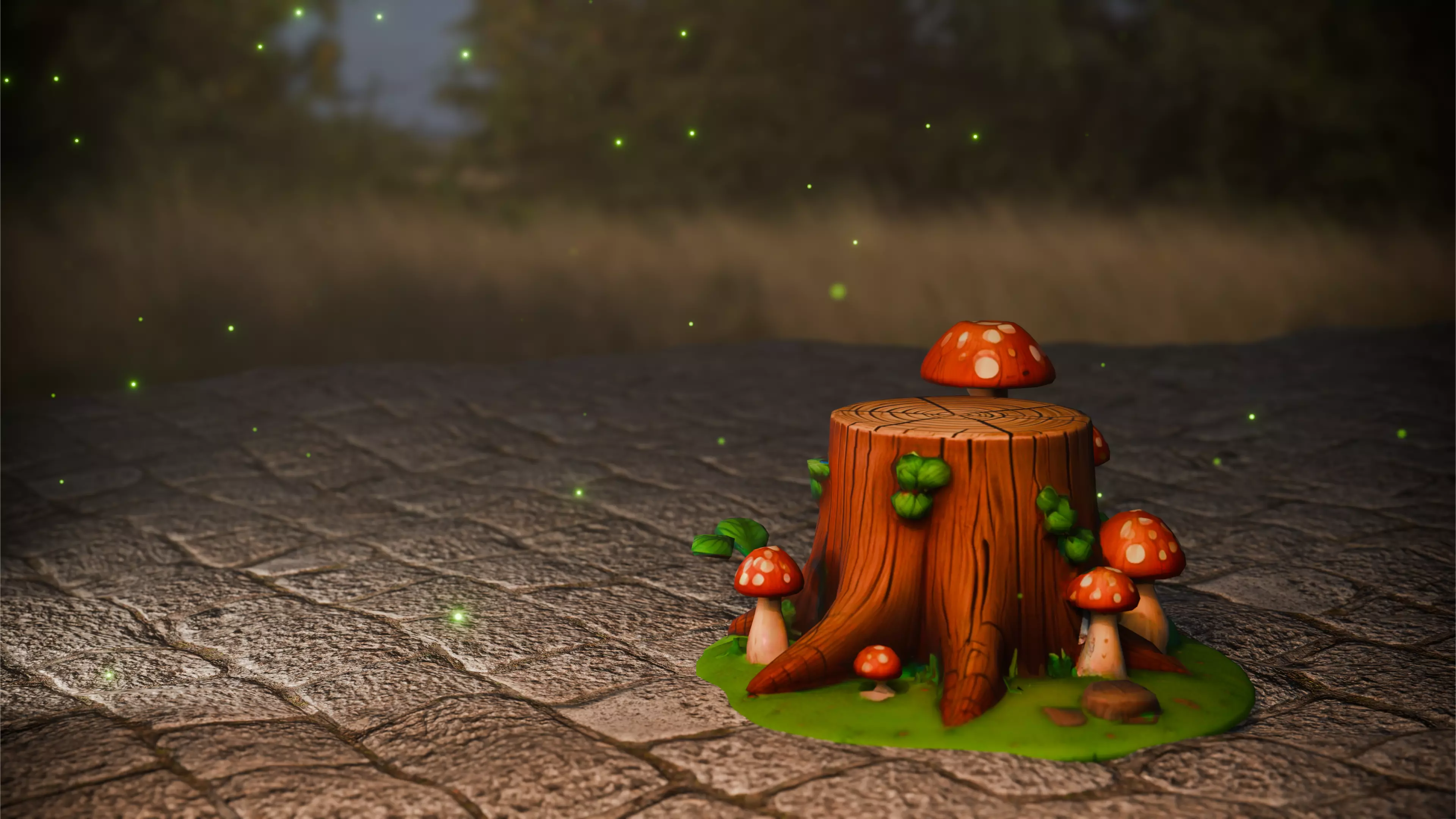 Tree Stump 3D model_0