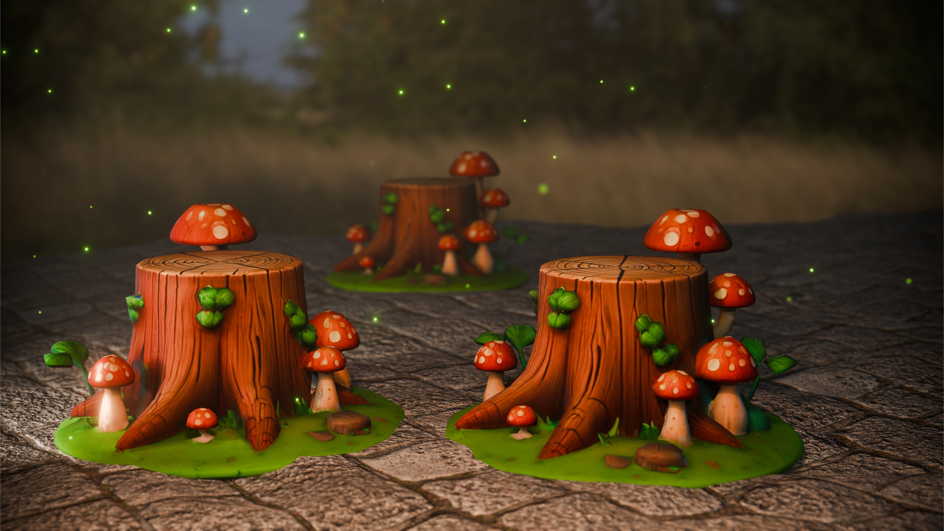 Tree Stump 3D model_2
