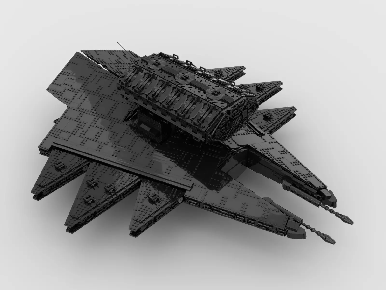 battle class capital ship 3D model_0
