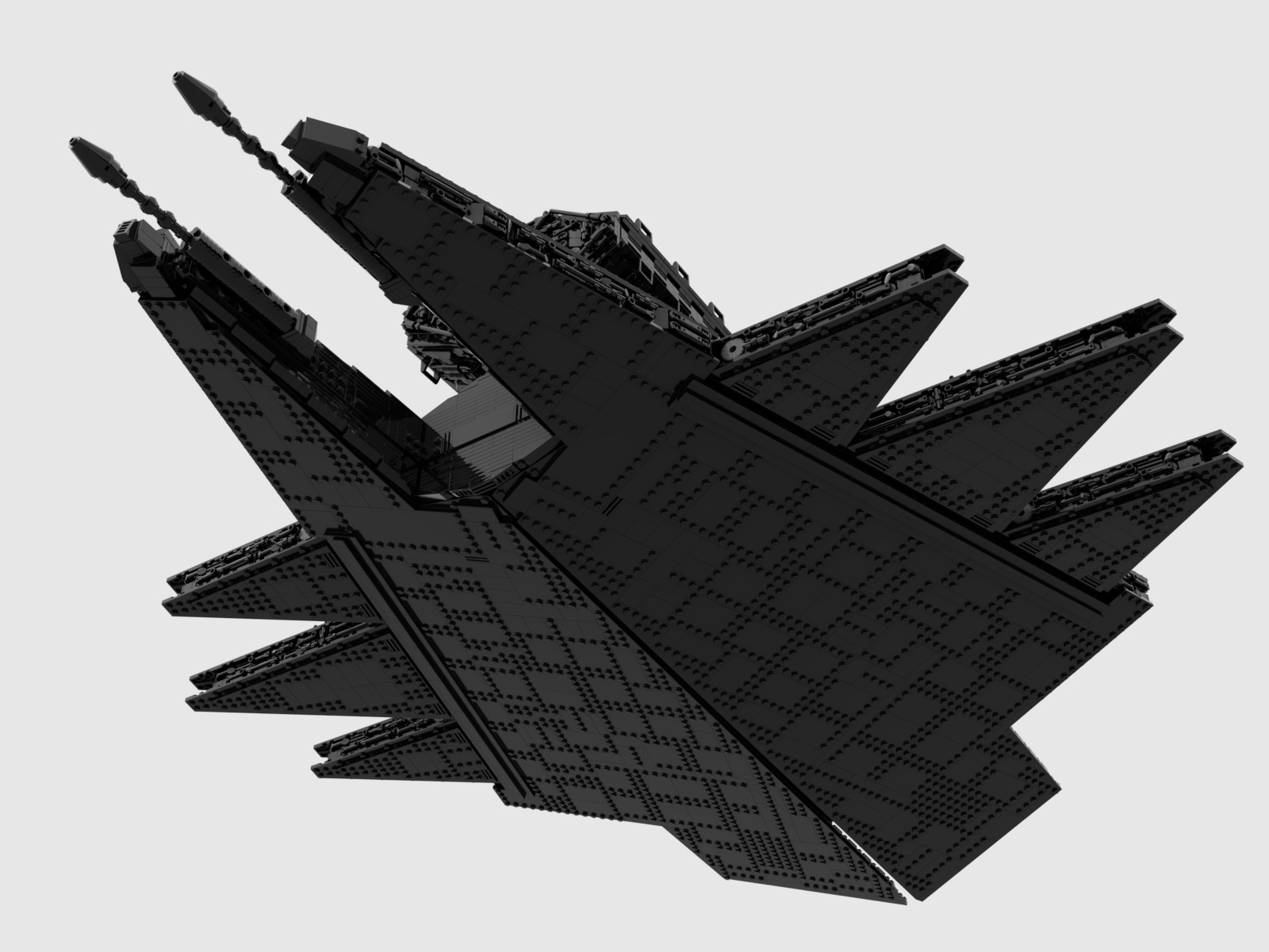 battle class capital ship 3D model_5