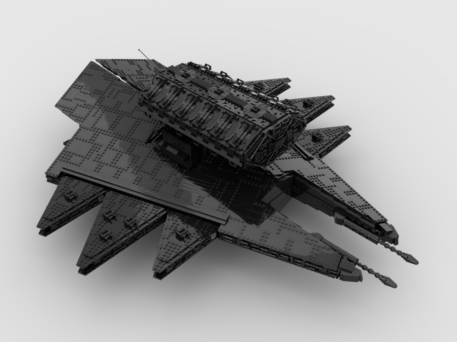battle class capital ship 3D model_3