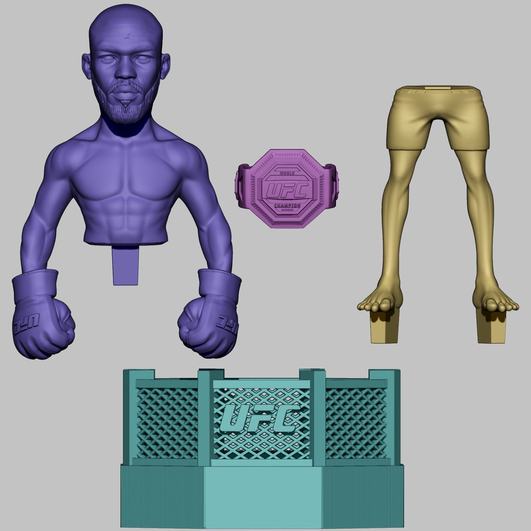 JON BONES JONES 3D print model_4