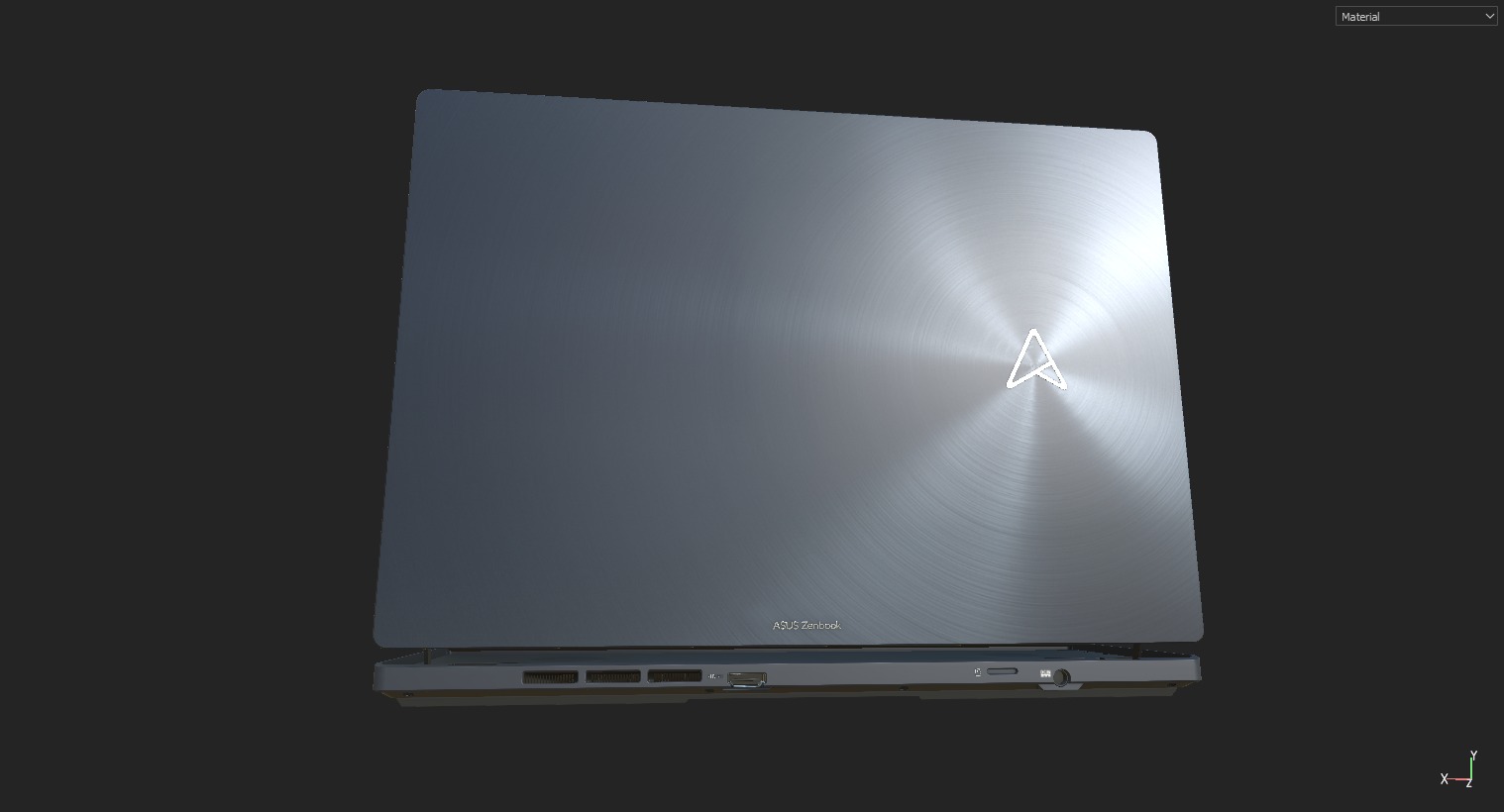 Asus Zenbook Duo Low-poly 3D model_3