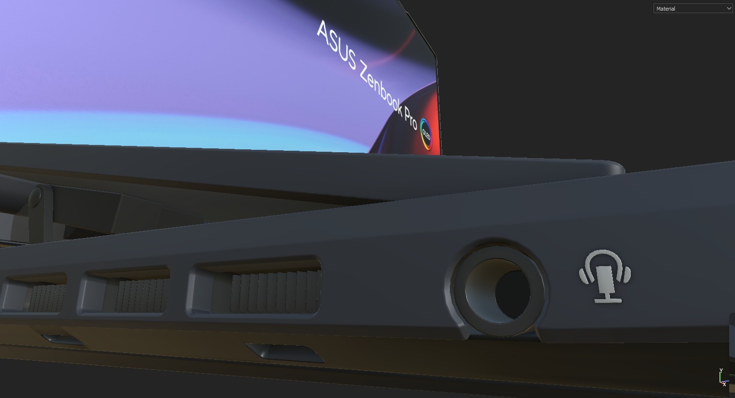 Asus Zenbook Duo Low-poly 3D model_9