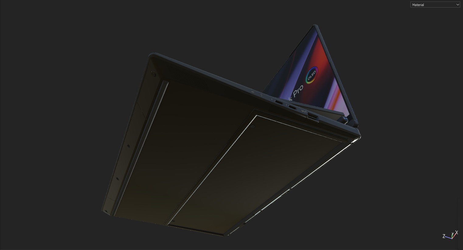 Asus Zenbook Duo Low-poly 3D model_5