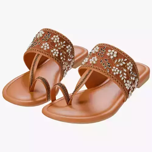 Women slipper Low-poly 3D model